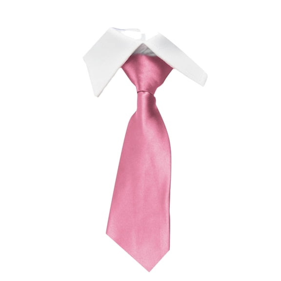 Elvqul Business Tie Men Party Formal Pink Plain Club Necktie