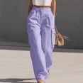thumbnail image 1 of Elvqul Cargo Pants for Women with Multi Pockets, High Waisted Straight Leg Pants Elastic Waist Button Zip Quick Dry Casual Baggy Relaxed Fit Athletic Pants for Hiking Climbing, 1 of 7