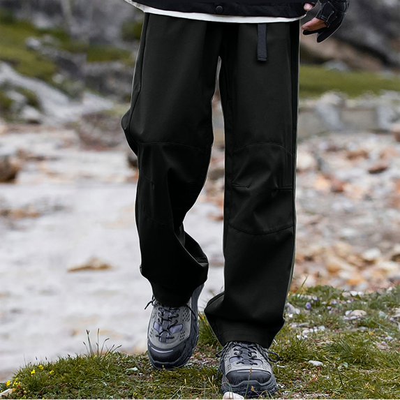 Elvqul Cargo Pants for fMen Work Pants for Men Hiking Multi Pockets Pants Cotton Solid Elastic Mens Trousers Straight Leg