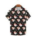 thumbnail image 1 of Elvqul Casual Shirts for Men Button up Graphic Short Sleeve Christmas Mens Shirts, 1 of 5