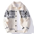 thumbnail image 1 of Elvqul Christmas Sweaters for Men Knit Casual with Pockets Holiday Stretchable Winter Mens Sweaters Button up, 1 of 8