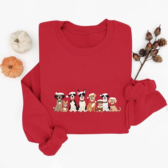 Elvqul Christmas Sweatshirts for Women Crewneck Tops Ugly Long Sleeve Vacation Womens Sweatshirts