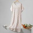 Elvqul Clearance Nightgowns for Women Long Cotton Loungewear for Women ...