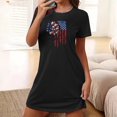 thumbnail image 1 of Elvqul Nightgowns for Women Under $10 Pajamas Dress for Women Black Short Sleeve Nightgowns, 1 of 7
