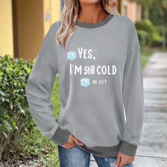 Elvqul Crew Neck Sweatshirts for Women Print Plus size Sweatshirts Fleece Elastic Long Sleeve Hoodies Ladies Tops