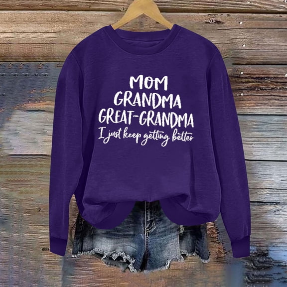 Elvqul Crewneck Shirts for Women Pullover Sweatshirts Printed Long Sleeve Womens Tops Plus Size