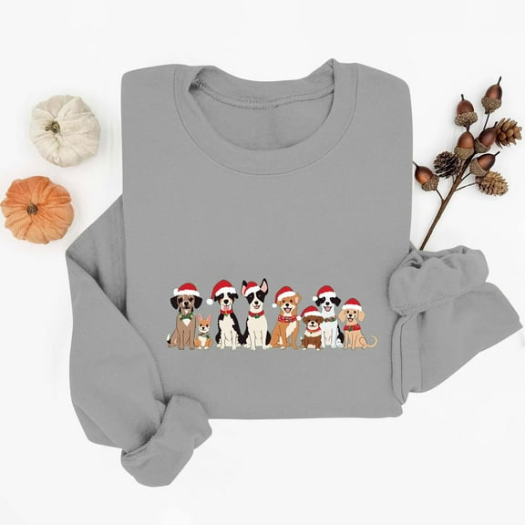 Elvqul Crewneck Sweatshirts for Women Fashion Tops Christmas Y2K Long Sleeve Womens Sweatshirts Trendy