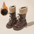 thumbnail image 1 of Elvqul Girls Boots,Shoes for Girls,Winter Zipper Riding Boot Faux Leather Size 9.5 Girls, 1 of 9
