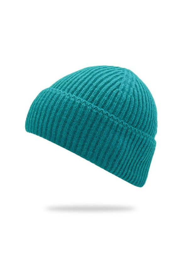 Green Hat Men Women Solid Warm Comfy Unisex Cap Hat