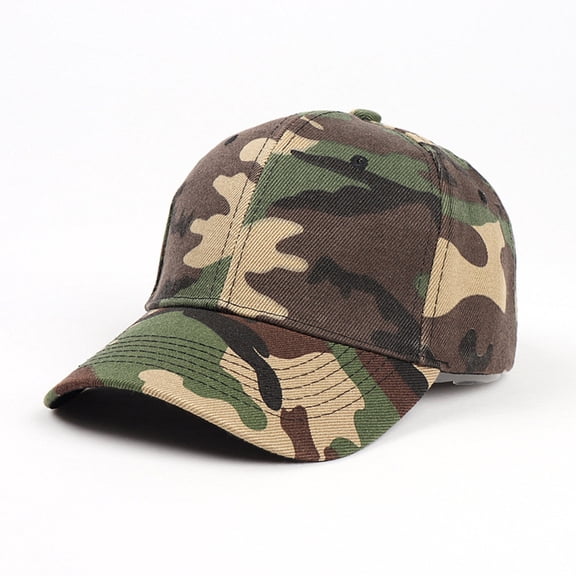 Elvqul Hat for Women Men Beach Baseball Peaked Cap Cotton Camouflage Cap Sun Camo Unisex Fashion Hat