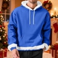 thumbnail image 1 of Vetsdori Christmas Hoodies for Men Holiday Hooded Pullover Fleece Vacation Long Sleeve Warm XMS Sweatshirts Mens Tops Gift, 1 of 9
