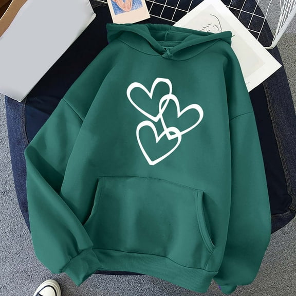 Elvqul Hoodies Women White Graphic Waffle Womens Sweatshirts Comfy Casual Long Sleeve Hooded Shirts Tops