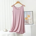 thumbnail image 1 of Royisotas Long Nightgowns for Women Cotton Solid Color Loungewear Summer Crew Neck Sleeveless Comfortable Womens Sleepwear, 1 of 5