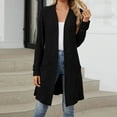 thumbnail image 1 of Elvqul Long Sleeve Cardigans Women Black Soft with Pockets Womens Sweater Long Knit Loose Fit Outwear Fall and Winter Tops, 1 of 1