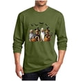 thumbnail image 1 of Elvqul Men's Long Sleeve T-Shirt printed crew neck Casual Daily Wear men's t shirt mens tee long sleeve shirt, 1 of 4
