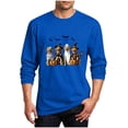 thumbnail image 1 of Elvqul Men's Long Sleeve T-Shirt printed crew neck Casual Daily Wear men's t shirt mens tee long sleeve shirt, 1 of 4