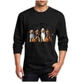 thumbnail image 1 of Elvqul Men's Long Sleeve T-Shirt printed crew neck Casual Daily Wear men's t shirt mens tee long sleeve shirt, 1 of 4