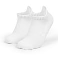 thumbnail image 1 of Elvqul Mens Ankle Socks White Unisex Yoga Running Non Slip Home Cotton Sock for Men, 1 of 5