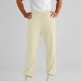 thumbnail image 1 of Elvqul Mens Elastic Waist Joggers Relaxed Fit Pants Jogger Holiday Pockets Drawstring Solid Trousers for Men, 1 of 4