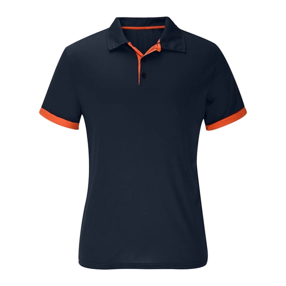 Vetsdori Mens Fashion T-Shirts Short sleeve Sports Pullover Solid Crew Neck Breathable Dry Fit T-Shirts for Men Stylish