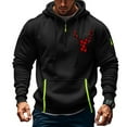 thumbnail image 1 of Elvqul Mens Hoodies Christmas Winter Sweatshirts Christmas Tree Red Hoodies for Men, 1 of 4