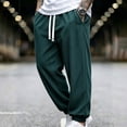 thumbnail image 1 of Elvqul Mens Jooger Joggers with Pockets Elastic Waist Atheletic Pants Solid Workout Outdoor Relaxed Fit Pants for Men Drawstring, 1 of 6