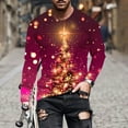 thumbnail image 1 of Elvqul Mens Shirts Funny Pullover Christmas Crewneck Long Sleeve Shirts for Men Graphic, 1 of 5