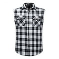 thumbnail image 1 of Elvqul Mens Shirts with Pocket Sleeveless T-Shirts Dark Gray Casual Fashion Pullover Collar Tank Tops for Men Graphic, 1 of 2
