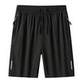 thumbnail image 1 of Elvqul Mens Shorts Black Printed Summer Shorts for Men, 1 of 4
