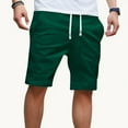 thumbnail image 1 of Elvqul Mens Shorts Flat Front Green Basketball Shorts for Men, 1 of 6