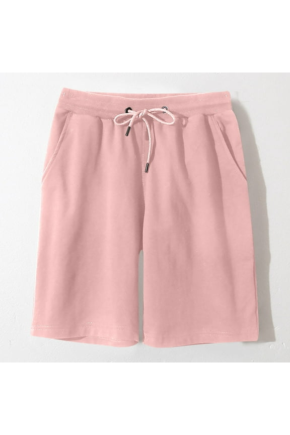 Mens Shorts with Stretch Summer Board Shorts Drawstring Resort Elastic Waist Solid Swim Trunks for Men Swimming