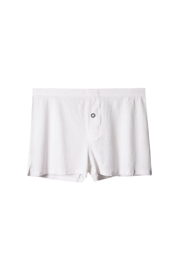 Men's Pure Cotton Jacquard Boxer Briefs Breathable Soft Stretch for Home & Athletic Wear
