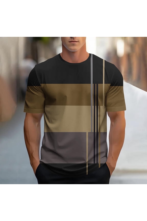 Mens T Shirts Graphic Stylish T-Shirts Short Sleeve Athletic Pullover Workout Crew Neck Shirts for Men Daily