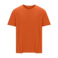 thumbnail image 1 of Elvqul Mens Tee Shirts Casual Orange T-Shirts Solid Everyday Pullover Shirts for Men Crew Neck, 1 of 4