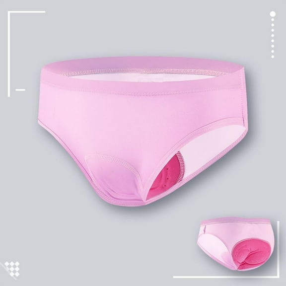 Hipattires Panties for Women Soft Nylon Pull-On Pink Briefs Fashion Breathable Womens Underwear Moisture-Wicking