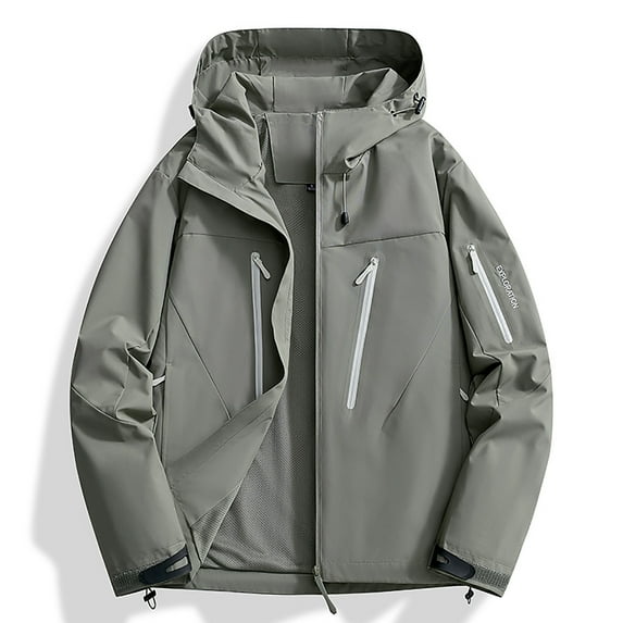 Hipattires Plus Size Jackets for Women Cargo Coats Zipper Hood Trendy Shacket Womens Outerwear Soft