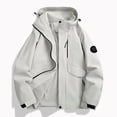 thumbnail image 1 of Hipattires Plus Size Jackets for Women Zipper Trendy Shacket Hood Coats Cargo Soft Womens Outerwear Fall Winter, 1 of 3