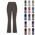 thumbnail image 1 of Elvqul Pull on Womens Pants Plus Size High Waisted Running Pockets Yoga Breathable Gray Pants, 1 of 5