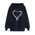 thumbnail image 1 of Elvqul Pullover Hoodies Women Soft Oversized Sweatshirts for Women Graphic Blouses with Pockets Casual Khaki Long Sleeve Tops, 1 of 4