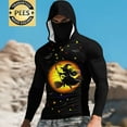 thumbnail image 1 of Elvqul Shirts for Men Halloween Pullover Hooded Big and Tall Halloween with Mask Mens Shirts Long Sleeve, 1 of 6