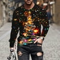 thumbnail image 1 of Elvqul Shirts for Men Retro Pullover Cute Christmas Crewneck Big and Tall Mens Shirts Long Sleeve, 1 of 5