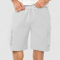 thumbnail image 1 of Elvqul Shorts for Men Pull On White Big and Tall Print Basketball Mens Shorts, 1 of 7