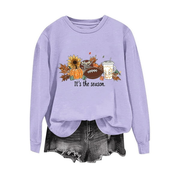 Elvqul Sweatshirt for Women Oversized Halloween Sweatshirt Spooky CrewNeck Long Sleeve Juniors Pullover Tops Fall Winter