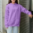 thumbnail image 1 of Vetsdori Sweatshirts for Women Drawstring Loose Pullover Pocket Hooded Size Large Holiday Purple Womens Hoodie Soft, 1 of 8