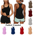 thumbnail image 1 of Elvqul Tank Top for Women,Sports Racerback Loose Fit Padded/Unpadded Workout,Summer Tank Tops for Women,Army Green No Padded, 1 of 5