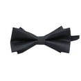 thumbnail image 1 of Elvqul Tie Men Wedding Solid Color Formal Club Dark Gray Business Bow Tie, 1 of 2