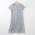 thumbnail image 1 of Elvqul Women's Cotton Nightgowns on $5.00 Womens Long Loungewear Short Sleeve Black Nightgowns, 1 of 3