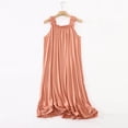 thumbnail image 1 of Elvqul Modal Loose Fit Nightgown Sleepwear for Women, Elegant Scoop Neck Women Chemise Sleep Dress Nightwear Loungewear Dress, 1 of 9