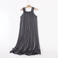 thumbnail image 1 of Elvqul Modal Loose Fit Nightgown Sleepwear for Women, Elegant Scoop Neck Women Chemise Sleep Dress Nightwear Loungewear Dress, 1 of 9