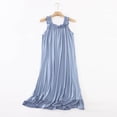 thumbnail image 1 of Elvqul Modal Loose Fit Nightgown Sleepwear for Women, Elegant Scoop Neck Women Chemise Sleep Dress Nightwear Loungewear Dress, 1 of 9
